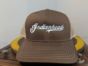 Image of Trucker hat - Brown and Tan with white logo