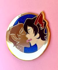 Image 3 of "Vampire x Werewolf" Klance Enamel Pin