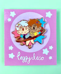 Image 2 of "Stellar Lovers" Adashi Enamel Pin 