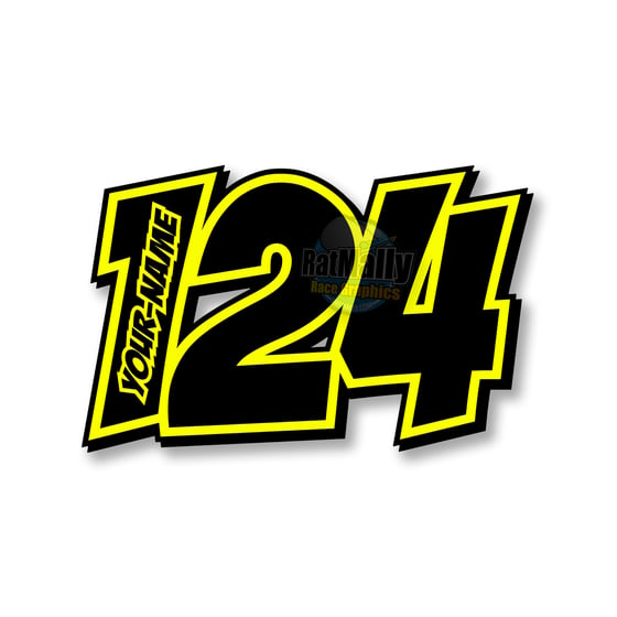 Image of "POW Neon 2" Race Numbers