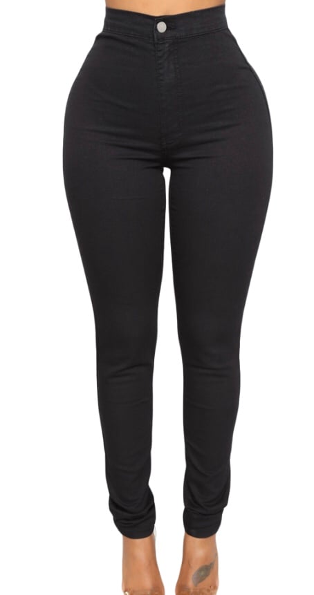 “Fall” Black High waisted jeans | PRETTY NINNA