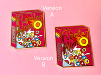 Image 2 of "Flaming Hom-O's" Pride Cereal Enamel Pin 
