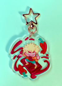 Image 3 of Chili Chocolate Bakugo Acrylic Charm!