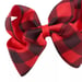 Image of 5 Inch Buffalo Plaid Clip 