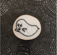 Spooky Ghost Thread Art Plaque