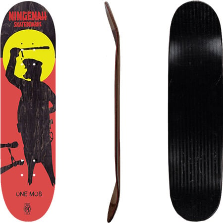 Image of Ningenah Deaths In Custody Warm Press Skateboard Deck 