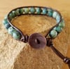 African Turquoise Single Wrap  
