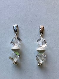 Crystal cube earrings