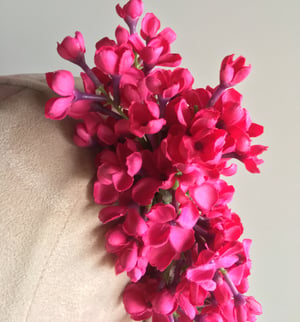 Image of Hot pink flower headpiece