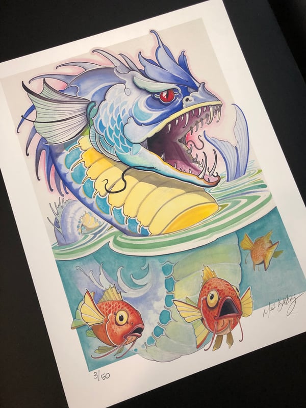 Image of Gyarados and Magikarp