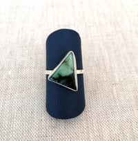 Trianglular American Turquoise Ring