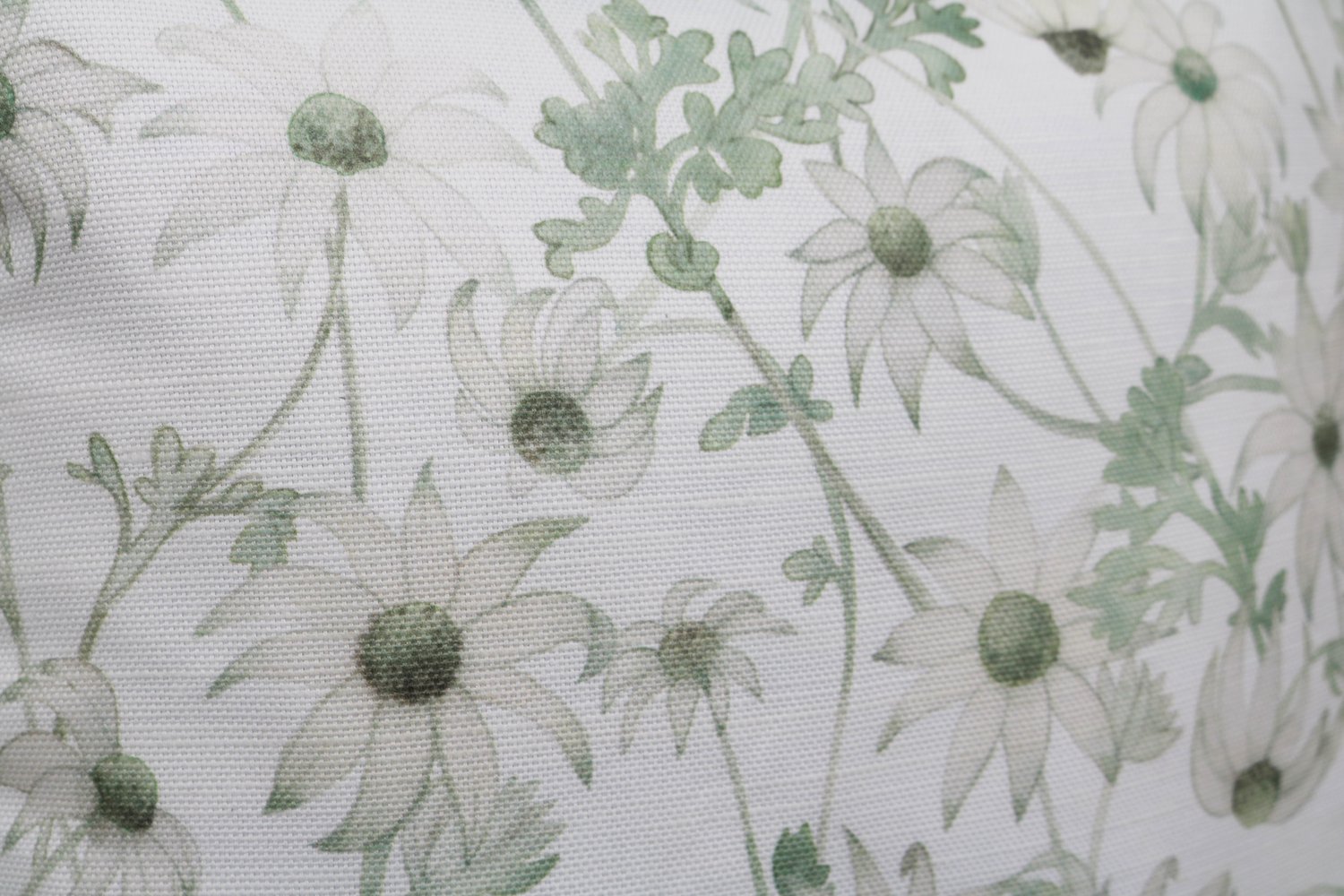Image of Flannel Flowers Belgian Cotton Linen Cushion