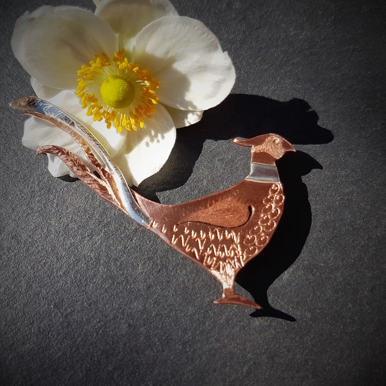 Pheasant Brooch