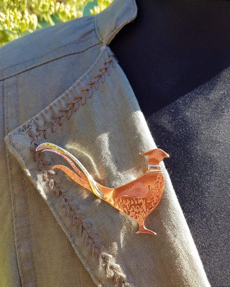 Pheasant Brooch Image 2