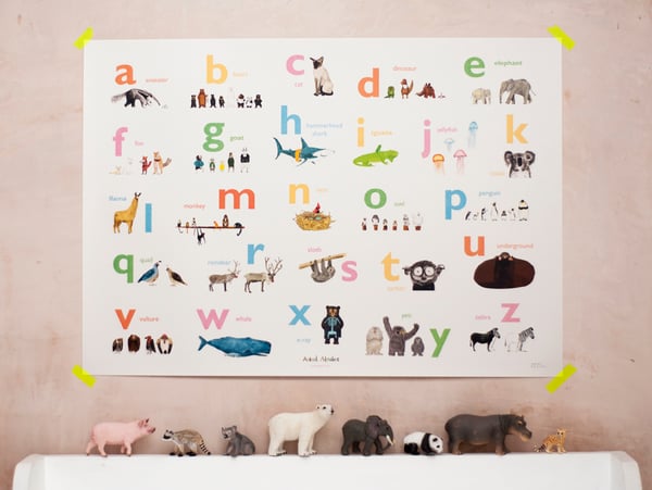 Image of Almost an Animal Alphabet Print