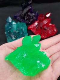 Image 1 of Resin Crystal Cluster Dungeons and Dragons Prop / Kryptonite Cosplay