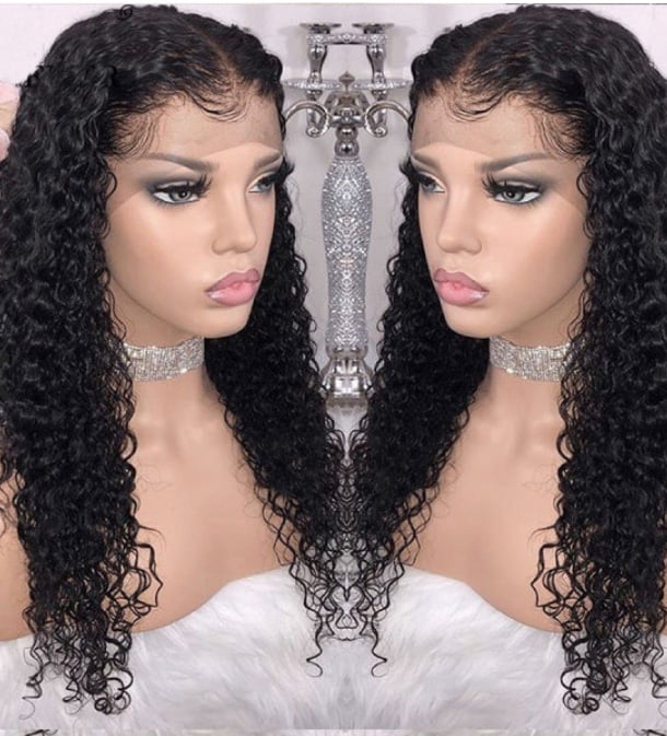 Image of Brazilian Deep Curly Frontal Wig 