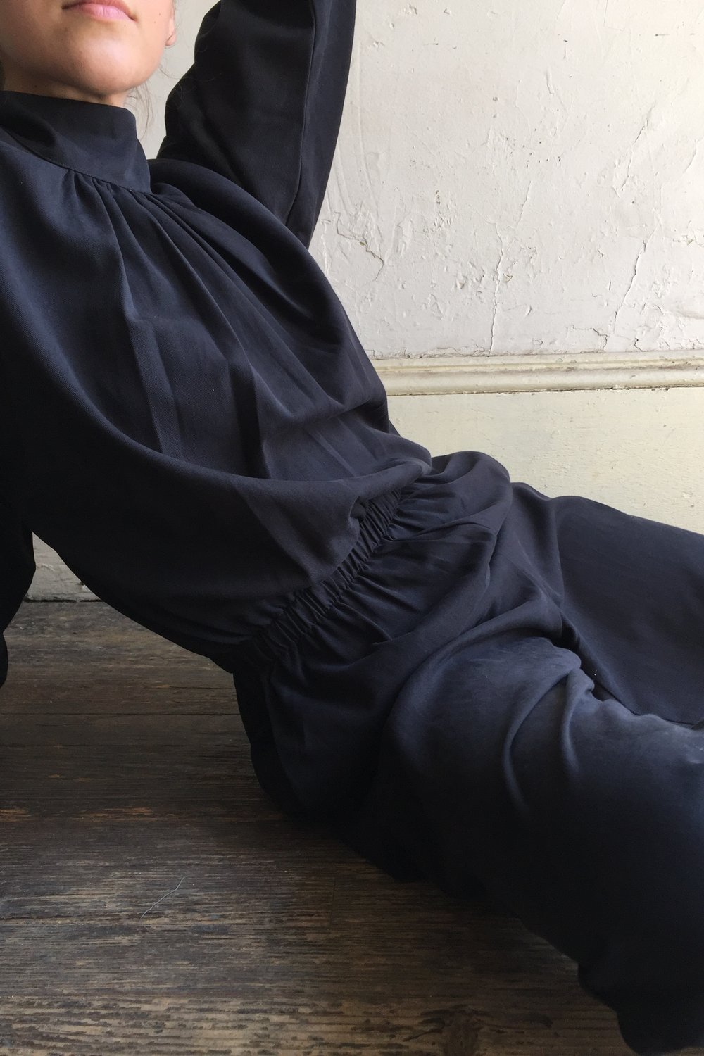 Black Crane Tulip Jumpsuit