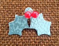 Image 1 of Holly Brooch, Necklace or Earrings.
