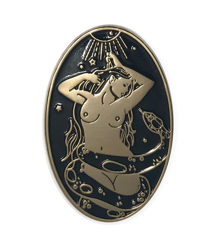 Image of Snake Charmer Enamel Pin