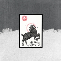 Image 1 of "The Black Goat", 13"x19" Art Print