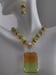 Image of BICOLOR TOURMALINE PENDANT NECKLACE SET