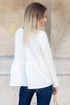 BLOUSE TIANA - SWEAT BLANC Image 4