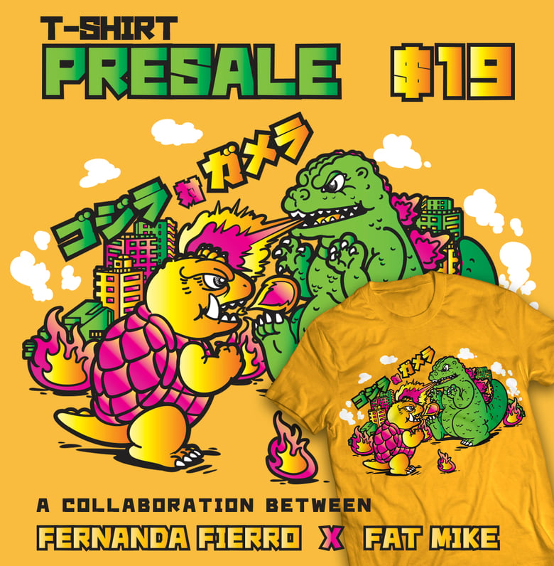 Image of Pre-sale Godzilla vs Gamera shirt