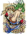“Sink or Swim” Open Edition Fine Art Print by lin buckner