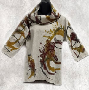 Image of Alison Top - 45%Linen/55% Cotton - hand painted