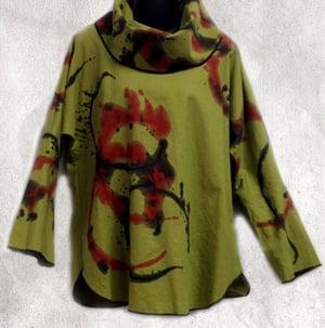 Image of Zena Tunic - 45%Linen/55% Cotton - hand painted 