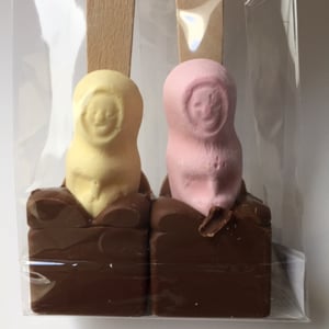 Image of Hot Chocolate Spoons - Eskimo & Milk Chocolate