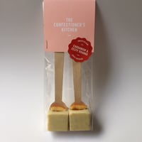 Image 1 of Hot Chocolate Spoons - Cardamom with Zesty Orange & White Chocolate