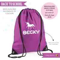 Image 2 of Personalised Drawstring PE Kit Bags Football Sport