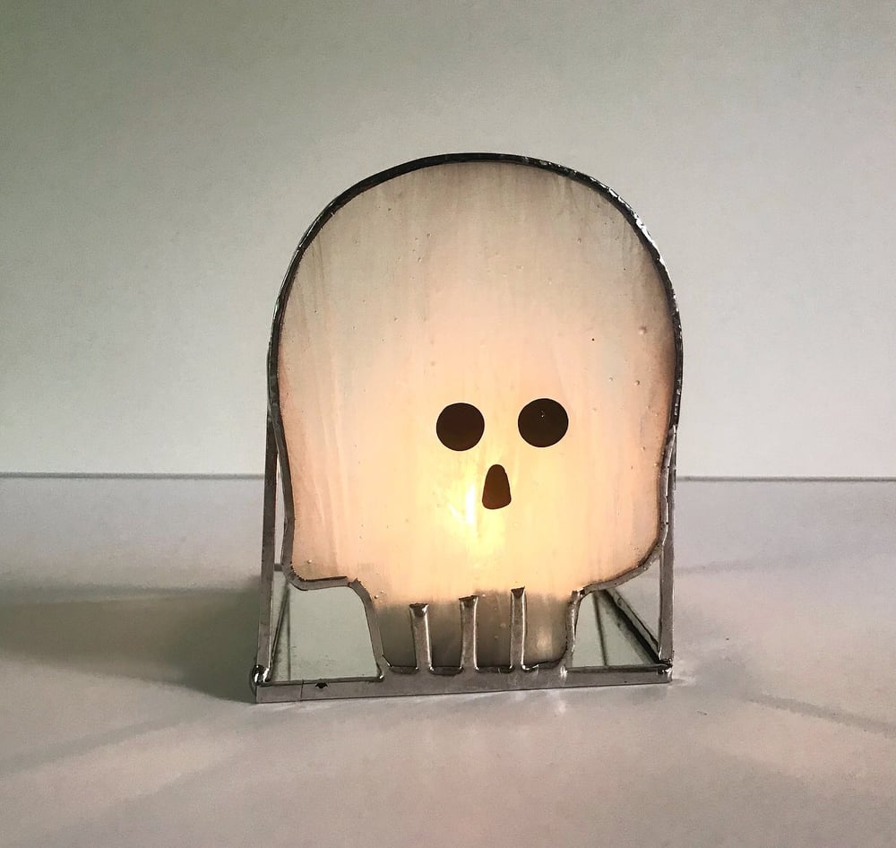 Image of Skull Candle Holder