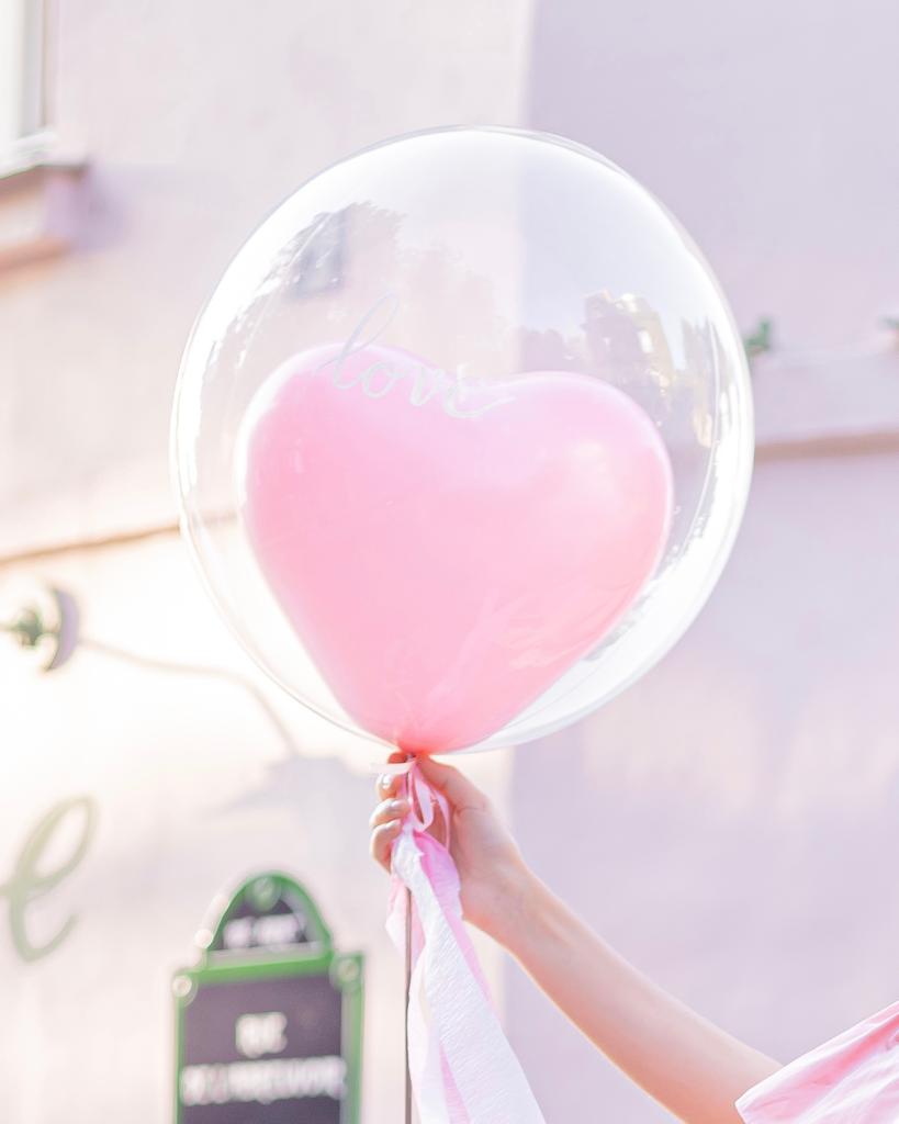 Image of Ballon Bubble Love personnalisé