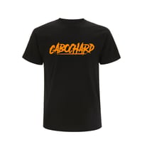 TEE-SHIRT NOIR LOGO ORANGE - CABOCHARD