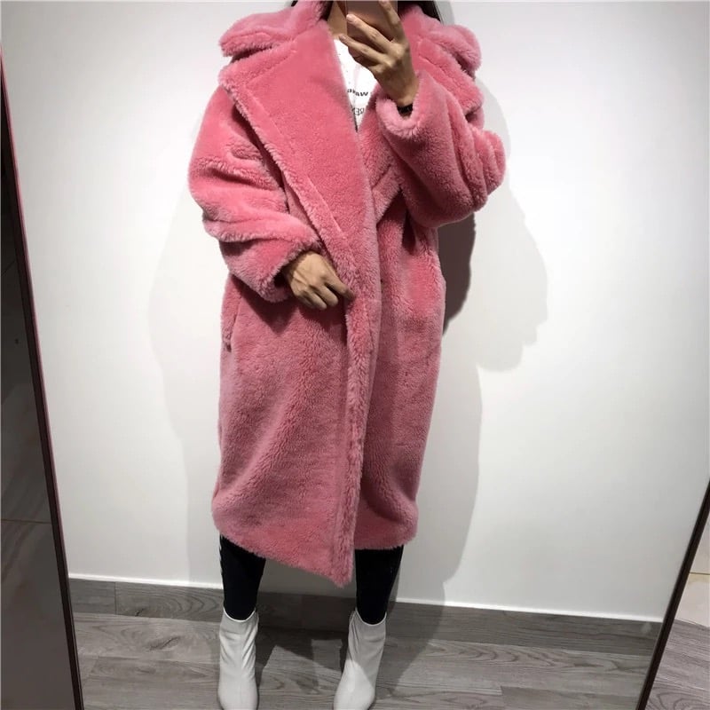 nude teddy coat