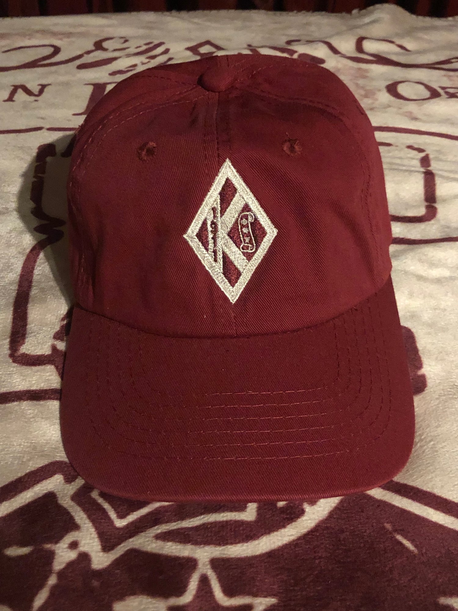 Image of CRIMSON DIAMOND W/SCROLL RELAXED FIT CAP 