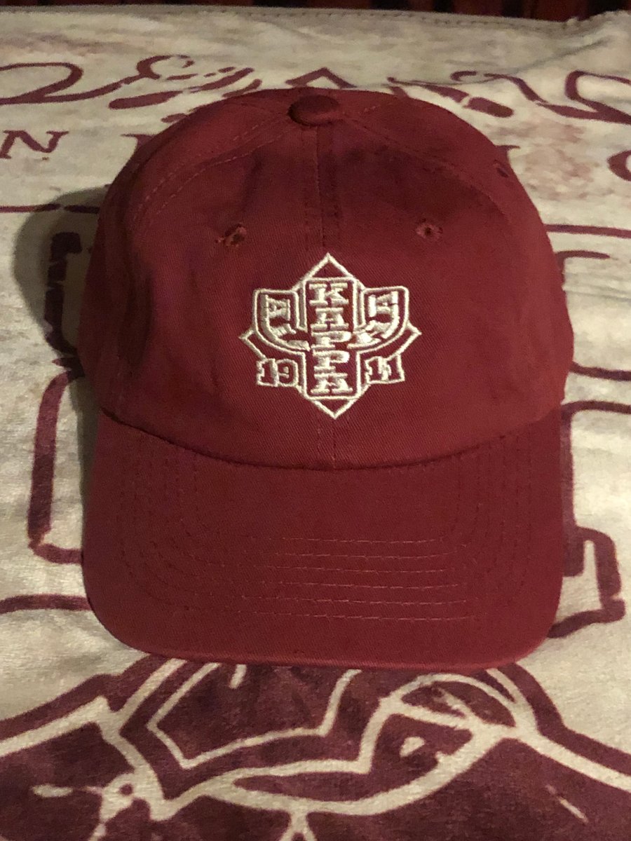 CRIMSON IU DESIGN RELAXED FIT CAP Tau Nupes Greek Shop