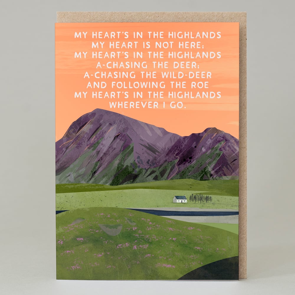 Image of My heart is in the highlands (Card)