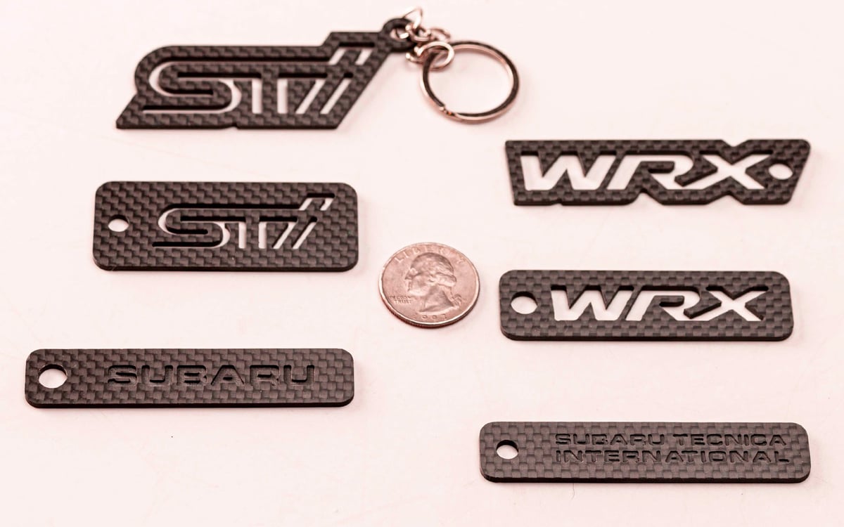 CNC Titanium Split Key Rings