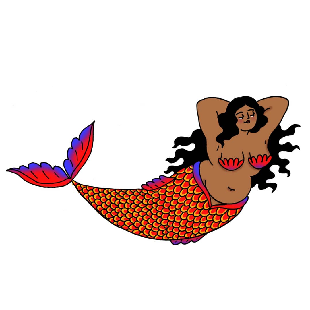 Image of Merbabe - red & blue