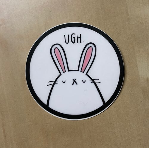 Image of ugh bunny sticker