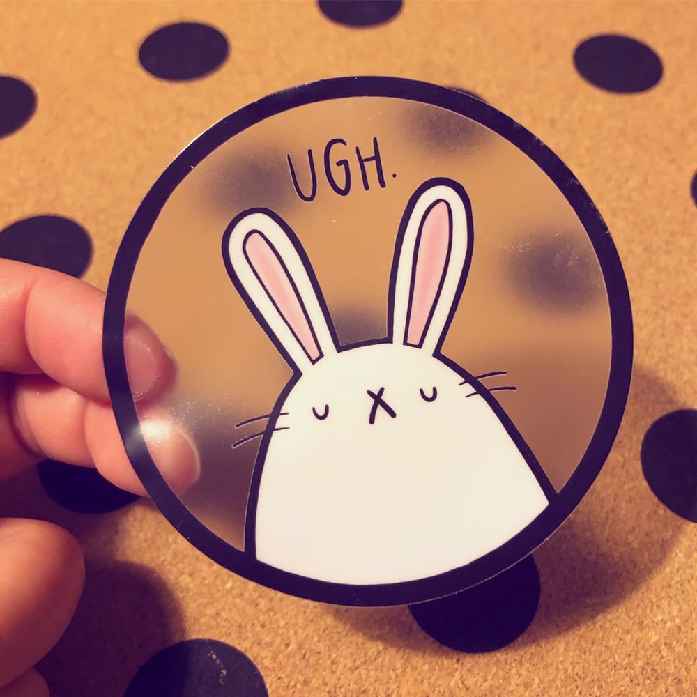 Image of ugh bunny sticker