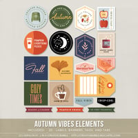 Image 1 of Autumn Vibes Elements (Digital)