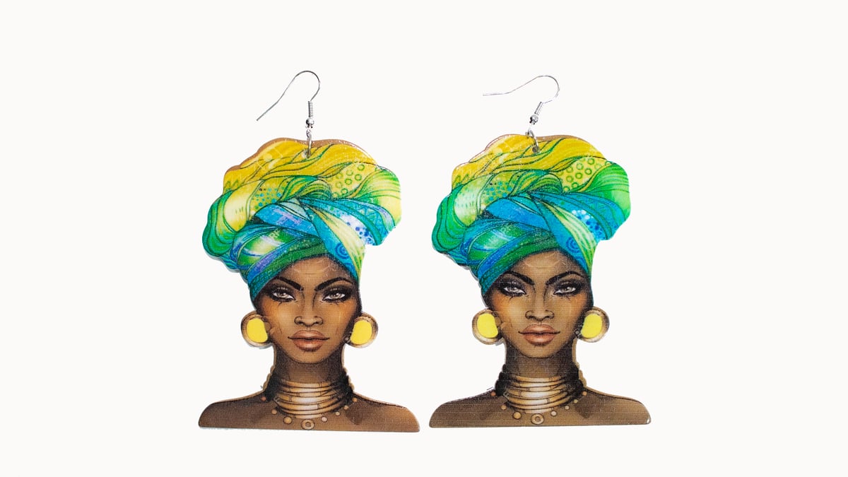 Image of African Queen Earrings 