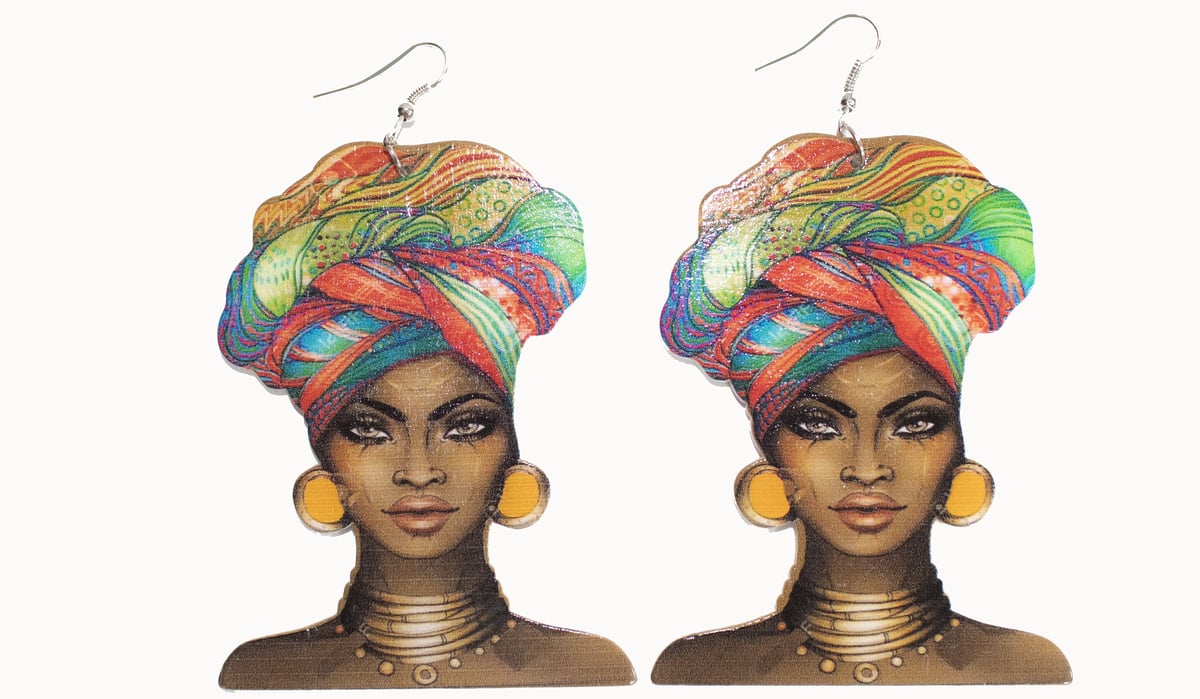 Image of African Queen Earrings 