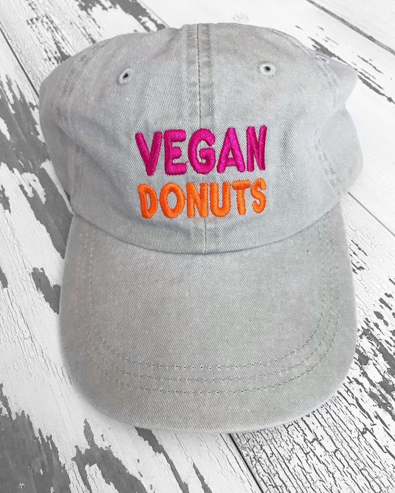 Image of Vegan Donuts patch/beanie/hat