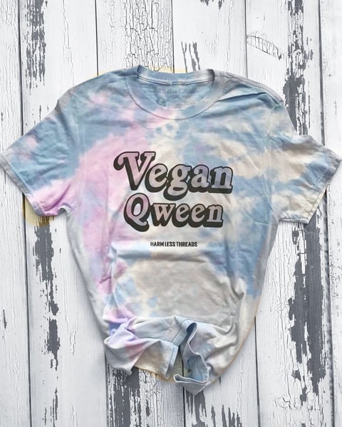 Image of Vegan Qween unisex tshirt / 3/4 sleeve